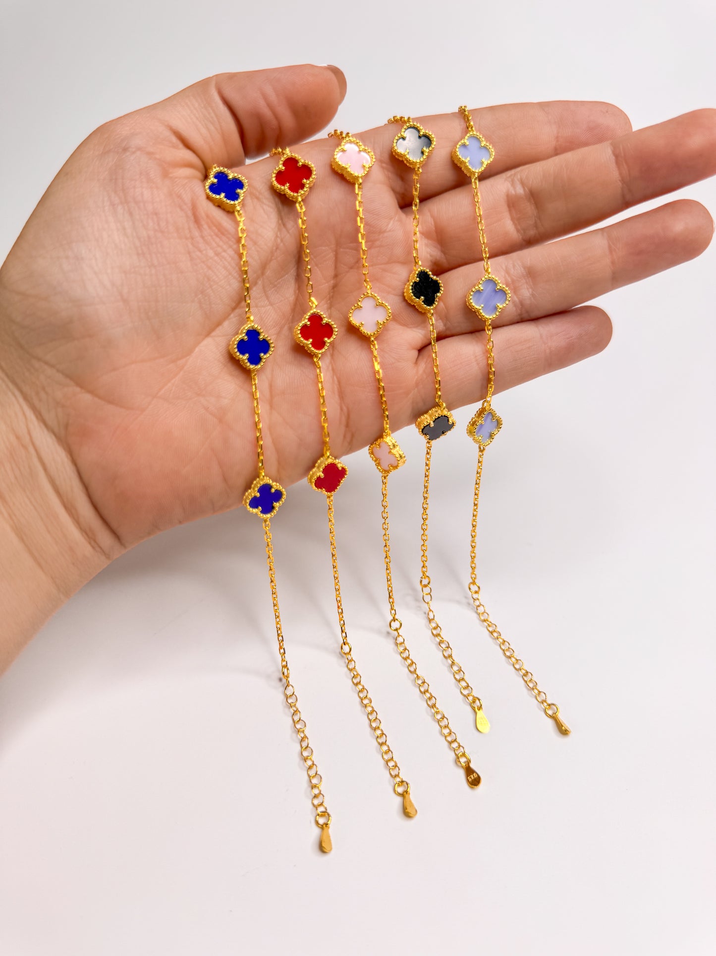 Pulsera de 3 tréboles medianos