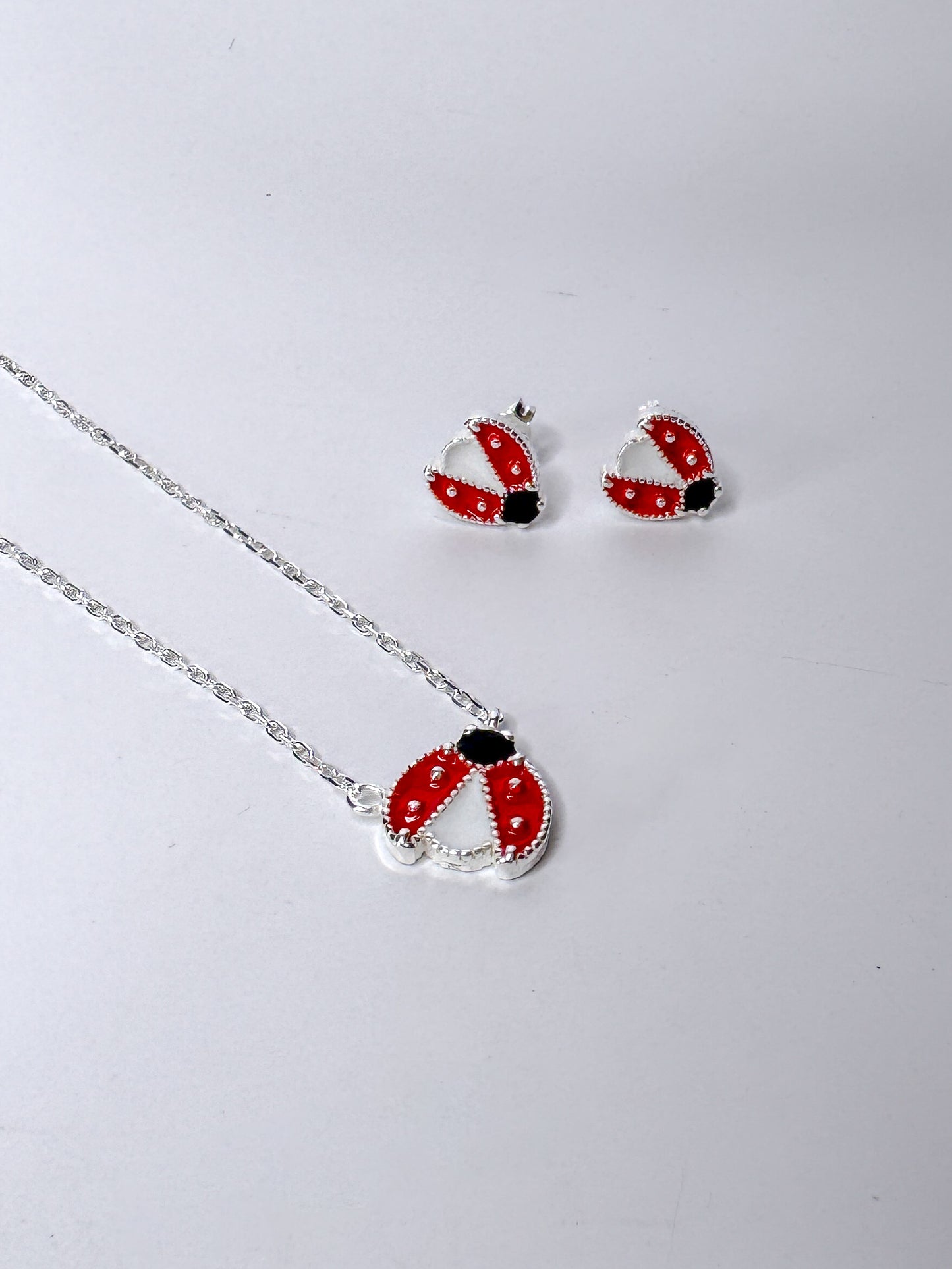 Mariquita en plata italiana 925