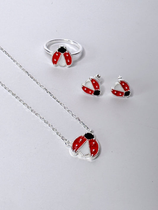 Mariquita en plata italiana 925