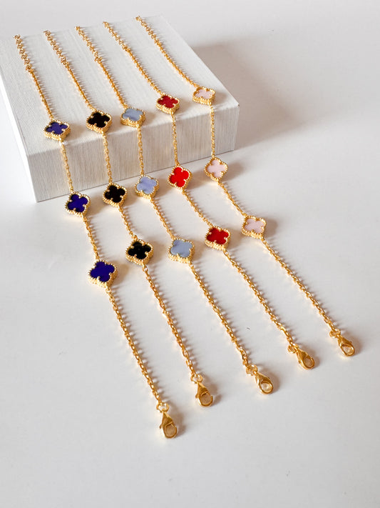 Pulsera de 3 tréboles medianos